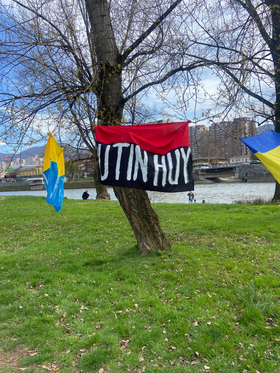 Прогулянка вулицями міста. Наші прапори у парку